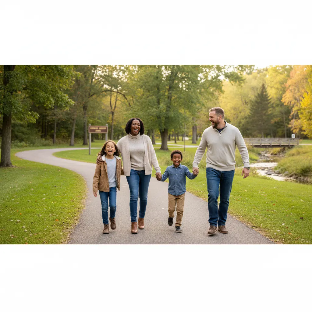 Adoption in Genesee County — Michigan family celebrating stepparent or agency adoption