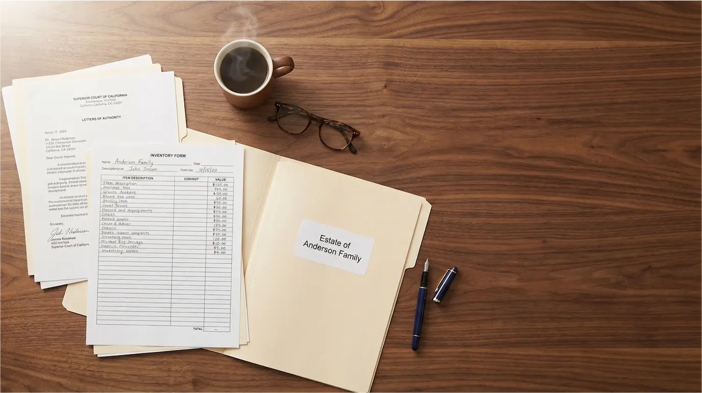 Probate administration documents and estate paperwork for Macomb County families in Michigan